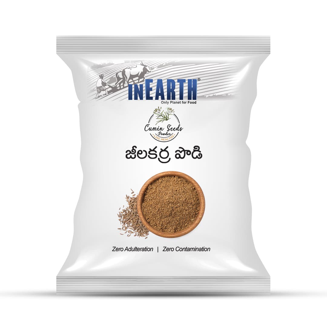INEARTH Cumin Seeds Powder pack, front
